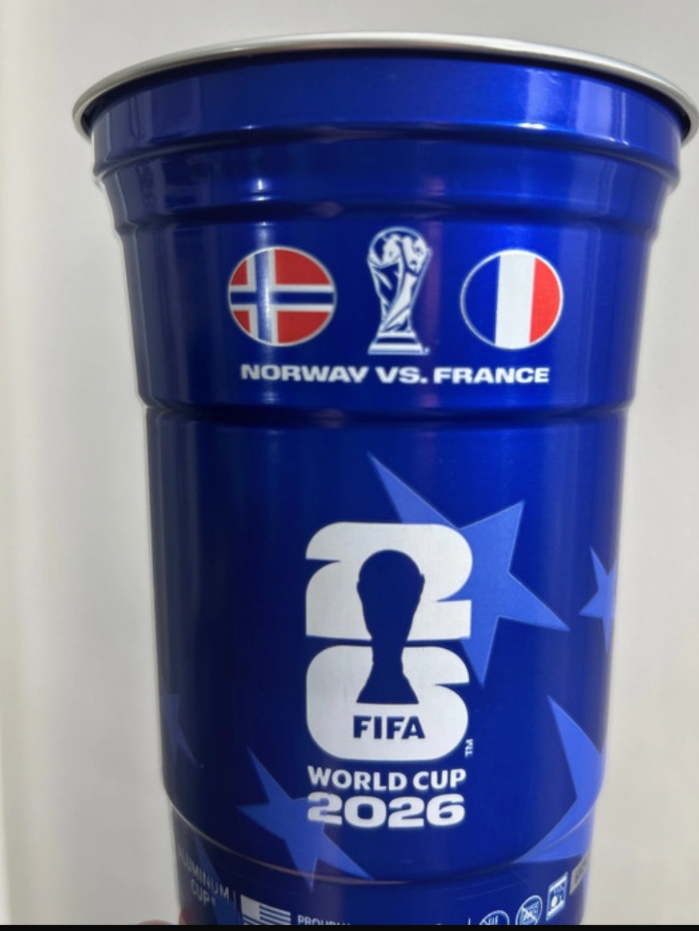 🇳🇴 Norway vs 🇫🇷 France FIFA World Cup 2026 Michelob Ultra souvenir cup